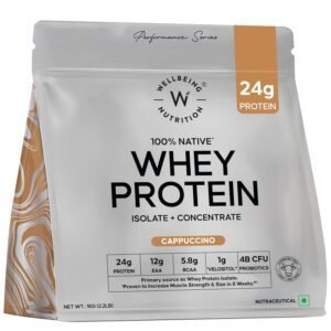 MuscleBlaze Biozyme Performance Whey Protein Powder, 1kg (2.2lbs) | Rich Chocolate | 25g Protein Per Scoop | Clinically Tested 50% Higher Protein Absorption